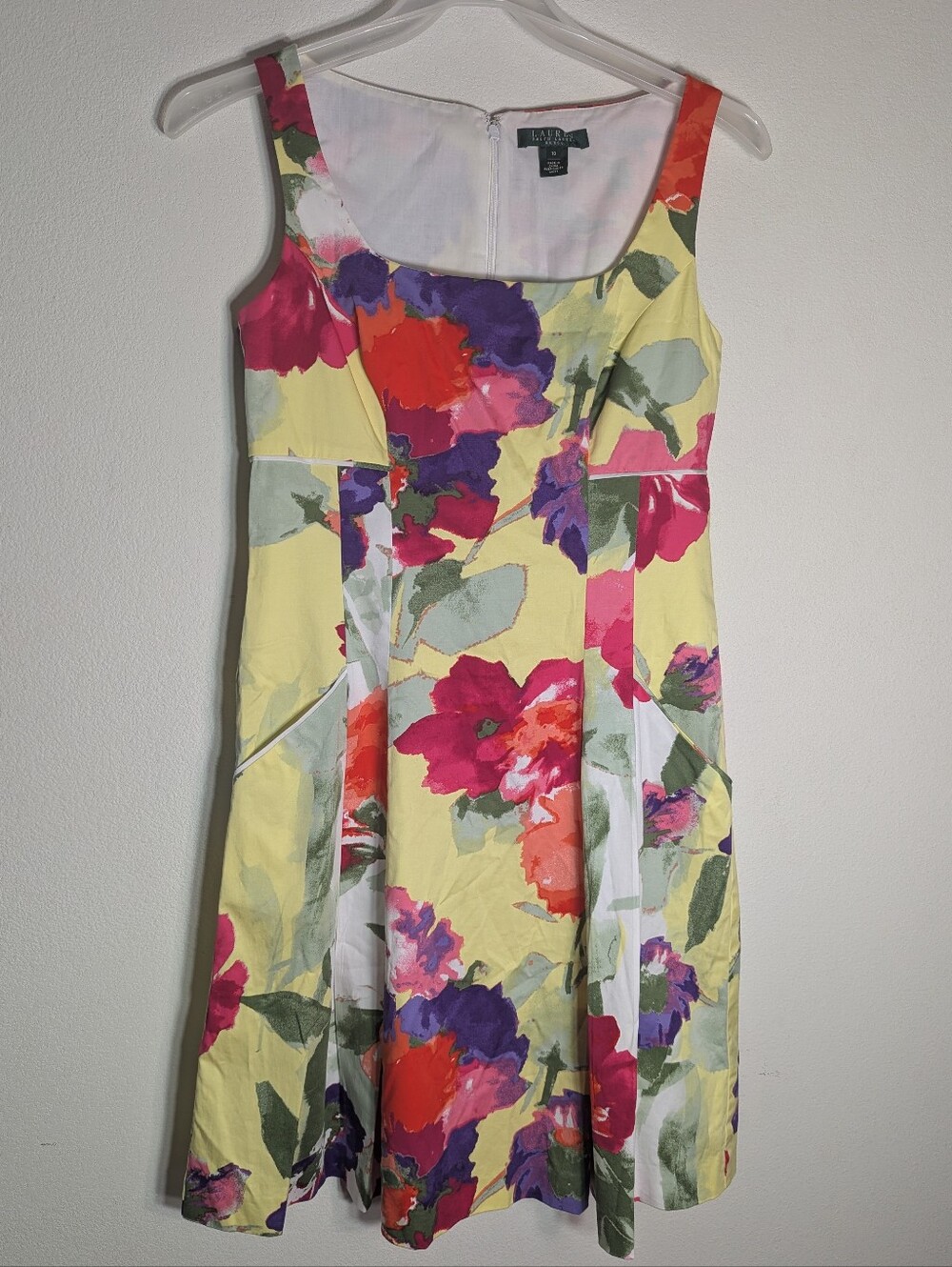 Lauren Ralph Lauren Womens Dress Floral Bloomcore Fit Flare Coquette  Chic Sz 10
